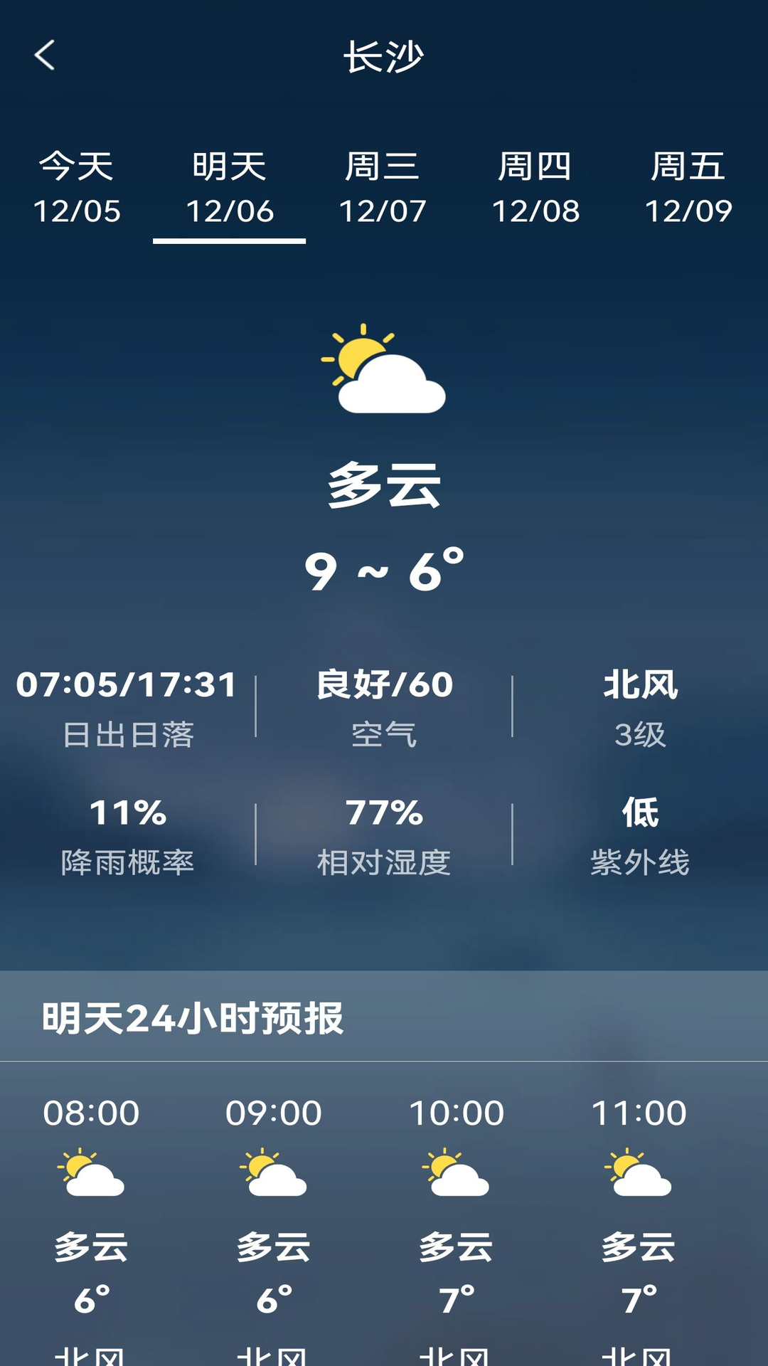 天气预报