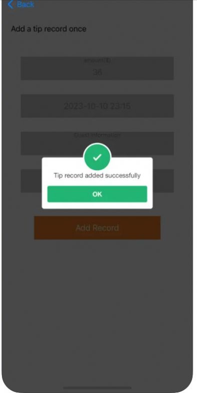 CashTrack tip Record